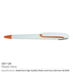 Orange Plastic Pens