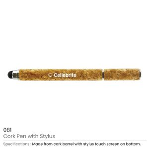 Promotional Cork Pens with Stylus