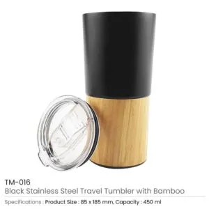 Travel Tumbler with Bamboo - Image 3