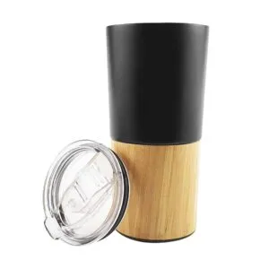 Travel Tumbler with Bamboo - Image 1