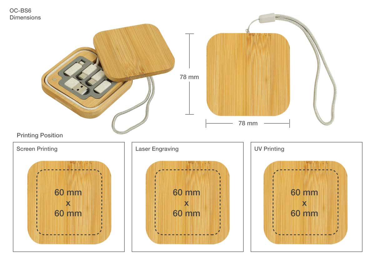 Multi-Charging Cable Set Printing Details