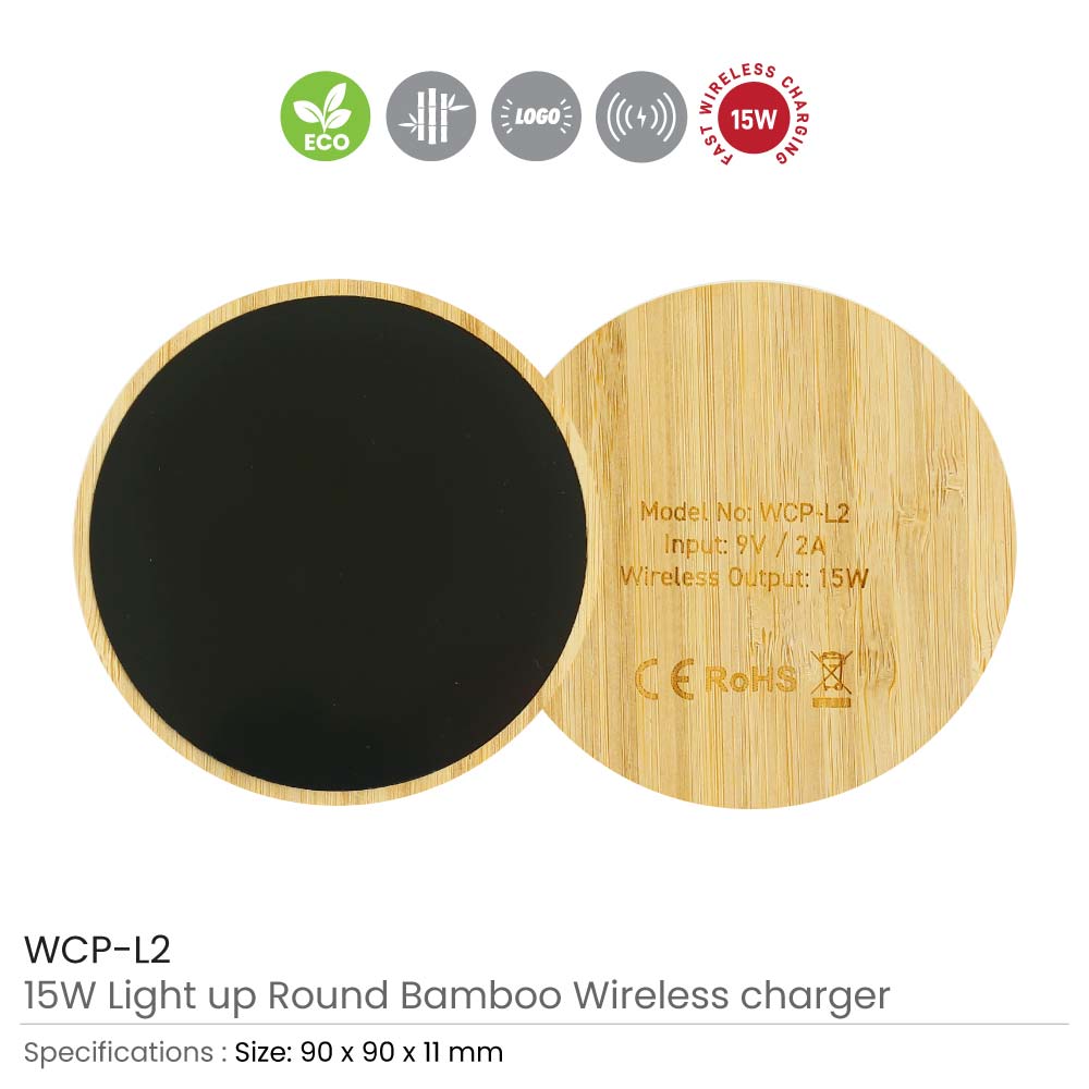Bamboo-LED-Wireless-Charger-15W-WCP-L2-Details