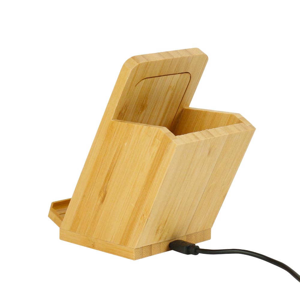 Bamboo-Pen-Holder-with-wireless-charger-WDS5-Back-View