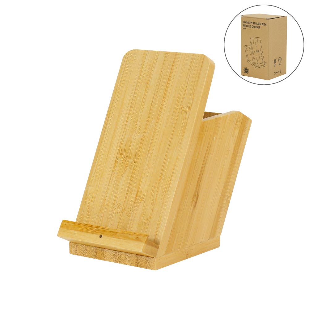 Bamboo-Pen-Holder-with-wireless-charger-WDS5-Blank