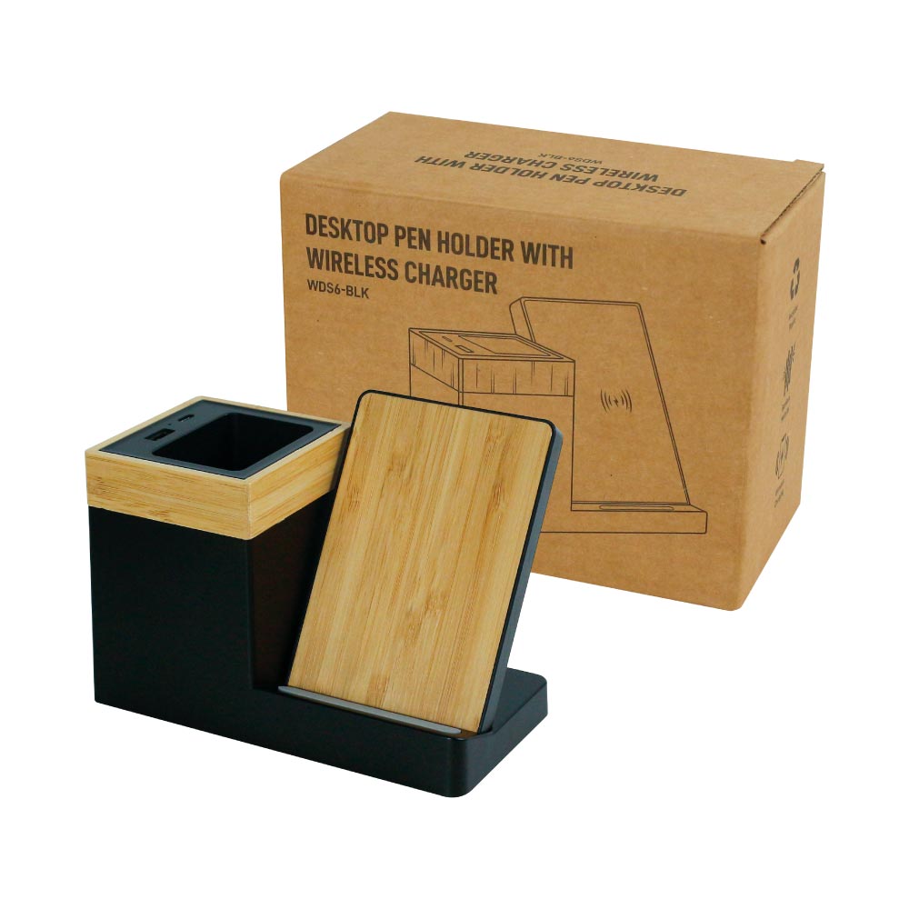 Pen-Holder-and-Wireless-Charger-WDS6-BLK-with-Box