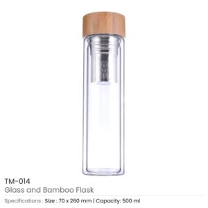 Glass and Bamboo Flask - Ramadan Gifts - Image 3