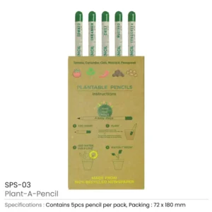 Plantable A Pencils Set Seeds Tomato Coriander Chili Mustard Fenugreek Ramadan Gifts - Image 3