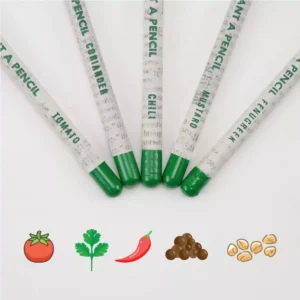 Plantable A Pencils Set Seeds Tomato Coriander Chili Mustard Fenugreek Ramadan Gifts - Image 4