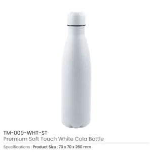 Premium Soft Touch Cola Bottles in Stainless Steel 500ml - Image 4